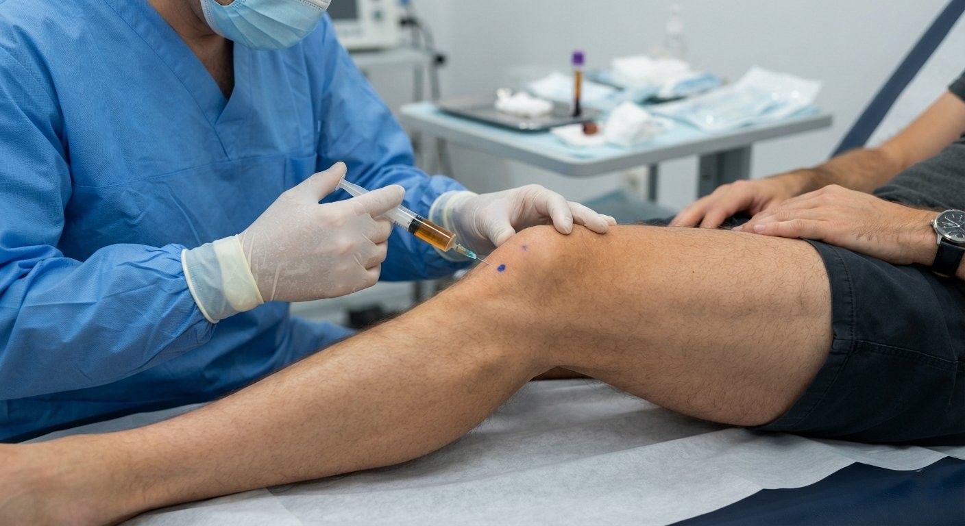Terapia PRP Plasma Rico em Plaquetas Joelho e Articulações